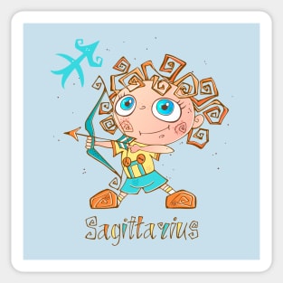 Sagittarius zodiac children Sticker